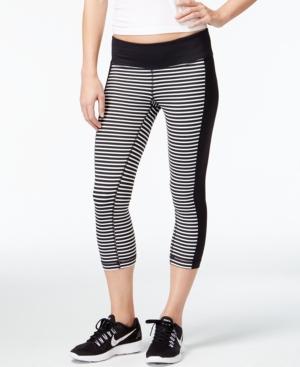 Ideology Striped Cropped Leggings, Only At Macy's
