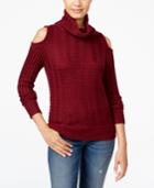 American Rag Cold-shoulder Turtleneck Sweater, Only At Macy's