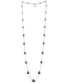 Majorica Sterling Silver Long Ombre Imitation Pearl Statement Necklace