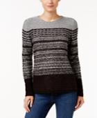 Karen Scott Striped Sweater, Only At Macy's