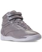 Reebok Women's Freestyle Hi Top Iridescent Casual Sneakers From Finish Line