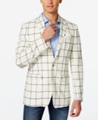 Tallia Men's Vista Windowpane Slim Fit Sport Coat