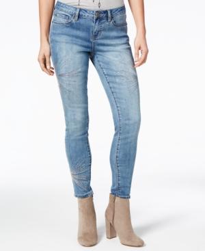 Rampage Juniors' Sequined Skinny Jeans