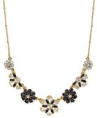 Kate Spade New York Gold-tone Crystal Flower Collar Necklace