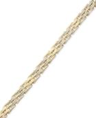 Men's Diamond Link Bracelet (1 Ct. T.w.) In 10k Gold