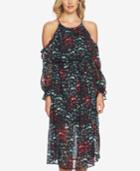 1.state Cold-shoulder Metallic Dress