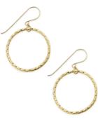 Twisted Hoop Earrings In 10k Gold