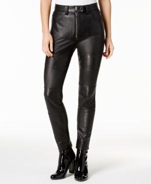 Minkpink Faux-leather Stretch Moto Pants