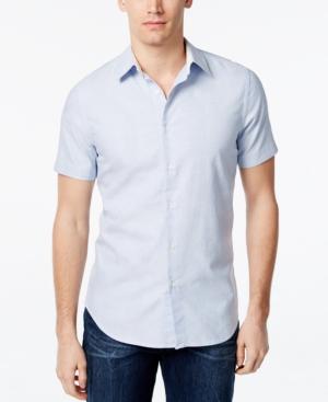 Gstar Men's Mesh-print Short-sleeve Shirt