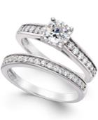 Diamond Bridal Ring Set In 14k White Gold (1 Ct. T.w.)