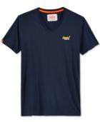 Superdry Men's Orange Label Embroidered Logo V-neck T-shirt