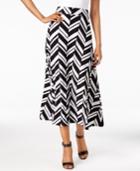 Inc International Concepts Printed Midi Skirt, Only At Macy's
