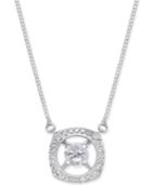 Diamond Open Halo Pendant Necklace (1/6 Ct. T.w.) In 14k White Gold