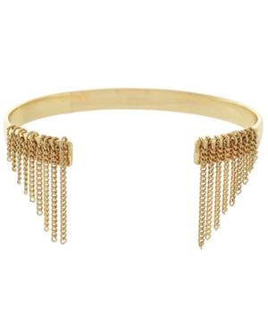 Bcbgeneration Gold-tone Fringed Cuff Bracelet