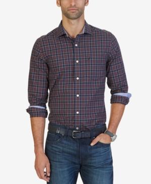 Nautica Men's Holiday Wrinkle-resistant Tartan Shirt