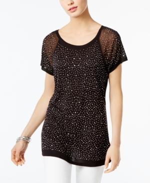 Inc International Concepts Petite Studded Top, Created For Macy's