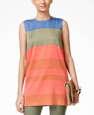 Vince Camuto Colorblocked Sleeveless Tunic