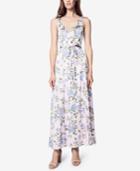 Fame And Partners Floral-print Wrap Maxi Dress