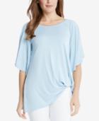 Karen Kane Scoop-neck Pick-up-hem Top