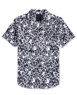 Guess Men's Abstract Animal-print Shirt