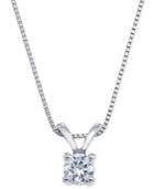Certified Diamond Pendant Necklace (1/4 Ct. T.w.) In 18k White Gold