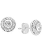 Pave Classica Diamond Halo Stud Earrings (5/8 Ct. T.w.)