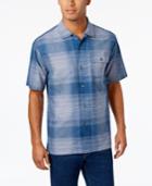 Tommy Bahama Men's Silk Orinoco Two-tone Grid Pattern Shirt