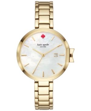 Kate Spade New York Women's Park Row Gold-tone Stainless Steel Bracelet Watch 34mm Ksw1266