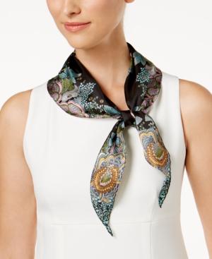 Echo Forest Scene Silk Diamond Scarf