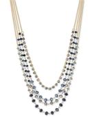 Inc International Concepts Gold-tone Beaded Multi-layer, Only At Macy's Necklace