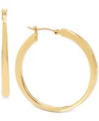 Hint Of Gold Gold-tone Hoop Earrings