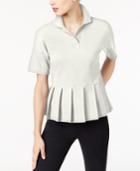 Lacoste Cotton Pleated Polo Top