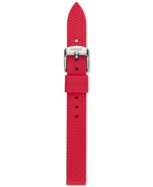 Fossil Women's Q Dreamer Red Silicone Watch Strap Ftj9015