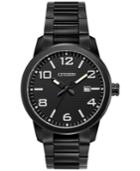 Citizen Men's Quartz Black Ion-plated Stainless Steel Bracelet Watch 42mm Bi1025-53e, Created For Macy's