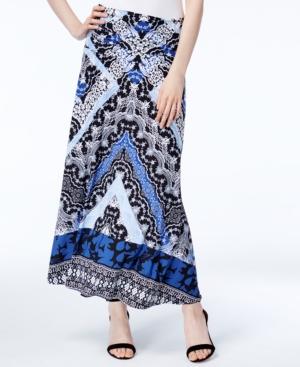 Inc International Concepts Petite Printed Convertible Maxi Skirt, Only At Macy's