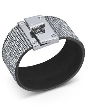 Thalia Sodi Silver-tone Multi-crystal Wrap Bracelet, Created For Macy's