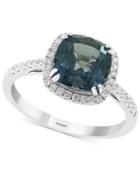 Effy Grey Spinel (2-5/8 Ct. T.w.) & Diamond (1/4 Ct. T.w.) Ring In 14k White Gold