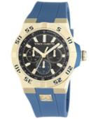 Vince Camuto Women's Blue Silicone Strap Watch 43mm Vc-1010bkgp