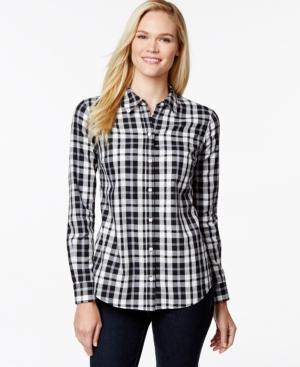 Charter Club Plaid Button-down Shirt