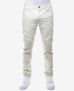 Sean John Men's Slim-straight Fit Stretch Moto Jeans, Created For Macy's