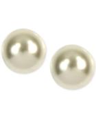 Anne Klein Gold-tone Imitation Pearl Stud Earrings
