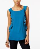 Inc International Concepts Ruffled Top, Only At Macy's