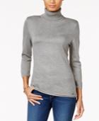 Tommy Hilfiger Colorblocked Turtleneck Sweater, Only At Macy's