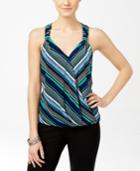 Inc International Concepts Striped Surplice Top, Only At Macy's