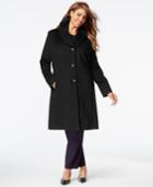 Jones New York Plus Size Empire-waist Walker Coat