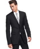 Bar Iii Black Solid Extra Slim-fit Jacket