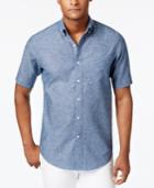 Club Room Men's Big And Tall Chambray Shirt, Only At Macy's