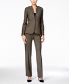 Tahari Asl Melange One-button Pantsuit
