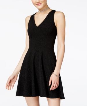 Jump Juniors' Mesh-back Fit & Flare Dress
