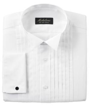Michelsons Of London Dress Shirt, Pleated Wing Tuxedo Long Sleeve Shirt